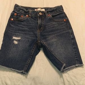 Levi's distressed shorts